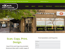 Tablet Screenshot of exactcopy.co.za
